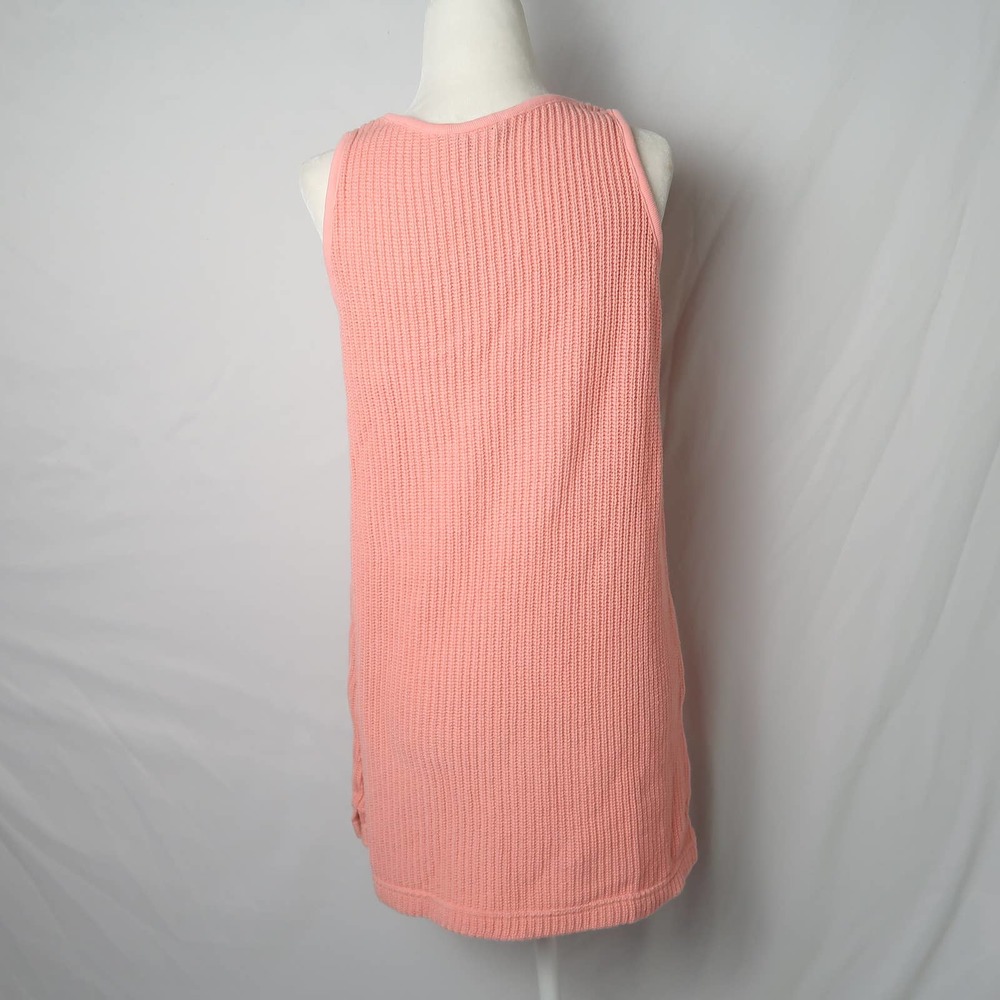 MODA International coral pink knit sleeveless mini dress M - Picture 4 of 5